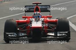 Timo Glock (GER) Marussia F1 Team MR01. 27.10.2012. Formula 1 World Championship, Rd 17, Indian Grand Prix, New Delhi, India, Qualifying Day.