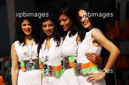 Kingfisher Speed Divas. 27.10.2012. Formula 1 World Championship, Rd 17, Indian Grand Prix, New Delhi, India, Qualifying Day.