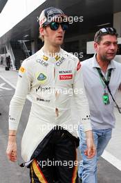 Romain Grosjean (FRA) Lotus F1 Team. 27.10.2012. Formula 1 World Championship, Rd 17, Indian Grand Prix, New Delhi, India, Qualifying Day.