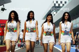 Kingfisher Speed Divas. 27.10.2012. Formula 1 World Championship, Rd 17, Indian Grand Prix, New Delhi, India, Qualifying Day.