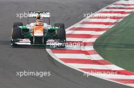 Nico Hulkenberg (GER) Sahara Force India F1 VJM05. 27.10.2012. Formula 1 World Championship, Rd 17, Indian Grand Prix, New Delhi, India, Qualifying Day.