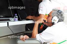 Dr. Vijay Mallya (IND) Sahara Force India F1 Team Owner. 27.10.2012. Formula 1 World Championship, Rd 17, Indian Grand Prix, New Delhi, India, Qualifying Day.