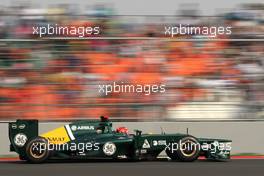 Heikki Kovalainen (FIN), Caterham F1 Team  27.10.2012. Formula 1 World Championship, Rd 17, Indian Grand Prix, New Delhi, India, Qualifying Day