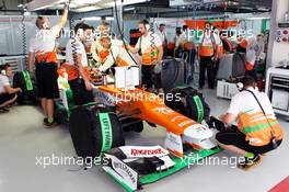 Nico Hulkenberg (GER) Sahara Force India F1 VJM05. 27.10.2012. Formula 1 World Championship, Rd 17, Indian Grand Prix, New Delhi, India, Qualifying Day.