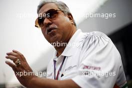 Dr. Vijay Mallya (IND) Sahara Force India F1 Team Owner. 28.10.2012. Formula 1 World Championship, Rd 17, Indian Grand Prix, New Delhi, India, Race Day.