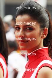 Grid girls on the drivers parade. 28.10.2012. Formula 1 World Championship, Rd 17, Indian Grand Prix, New Delhi, India, Race Day.