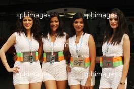 Kingfisher Speed Divas. 28.10.2012. Formula 1 World Championship, Rd 17, Indian Grand Prix, New Delhi, India, Race Day.
