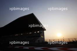 Sun sets over the circuit. 25.10.2012. Formula 1 World Championship, Rd 17, Indian Grand Prix, New Delhi, India, Preparation Day