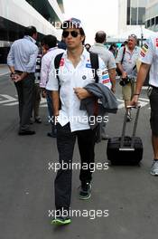Sergio Perez (MEX) Sauber. 25.10.2012. Formula 1 World Championship, Rd 17, Indian Grand Prix, New Delhi, India, Preparation Day