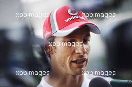 Jenson Button (GBR) McLaren. 25.10.2012. Formula 1 World Championship, Rd 17, Indian Grand Prix, New Delhi, India, Preparation Day