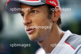 Jenson Button (GBR) McLaren. 25.10.2012. Formula 1 World Championship, Rd 17, Indian Grand Prix, New Delhi, India, Preparation Day
