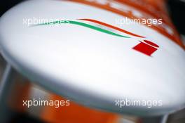 Sahara Force India F1 VJM05 nosecone. 25.10.2012. Formula 1 World Championship, Rd 17, Indian Grand Prix, New Delhi, India, Preparation Day