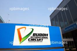 Buddh International Circuit sign. 25.10.2012. Formula 1 World Championship, Rd 17, Indian Grand Prix, New Delhi, India, Preparation Day