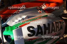Sahara Force India F1 VJM05 sidepod. 25.10.2012. Formula 1 World Championship, Rd 17, Indian Grand Prix, New Delhi, India, Preparation Day