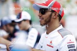 Lewis Hamilton (GBR) McLaren. 25.10.2012. Formula 1 World Championship, Rd 17, Indian Grand Prix, New Delhi, India, Preparation Day