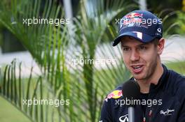 Sebastian Vettel (GER) Red Bull Racing. 25.10.2012. Formula 1 World Championship, Rd 17, Indian Grand Prix, New Delhi, India, Preparation Day