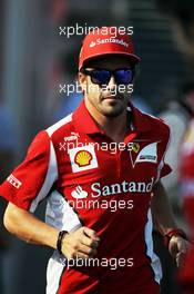 Fernando Alonso (ESP) Ferrari. 07.09.2012. Formula 1 World Championship, Rd 13, Italian Grand Prix, Monza, Italy, Practice Day