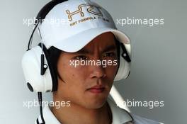 Ma Qing Hua (CHN) Hispania Racing F1 Team (HRT) Test Driver. 07.09.2012. Formula 1 World Championship, Rd 13, Italian Grand Prix, Monza, Italy, Practice Day
