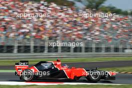 Timo Glock (GER) Marussia F1 Team MR01. 07.09.2012. Formula 1 World Championship, Rd 13, Italian Grand Prix, Monza, Italy, Practice Day