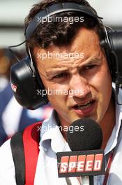 Will Buxton (GBR) Speed TV Presenter. 07.09.2012. Formula 1 World Championship, Rd 13, Italian Grand Prix, Monza, Italy, Practice Day