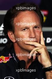 Christian Horner (GBR) Red Bull Racing Team Principal in the FIA Press Conference. 07.09.2012. Formula 1 World Championship, Rd 13, Italian Grand Prix, Monza, Italy, Practice Day