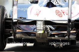 Williams FW34 rear diffuser. 07.09.2012. Formula 1 World Championship, Rd 13, Italian Grand Prix, Monza, Italy, Practice Day