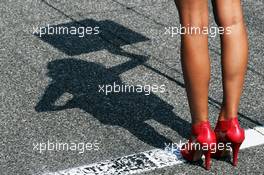 Grid girl. 09.09.2012. Formula 1 World Championship, Rd 13, Italian Grand Prix, Monza, Italy, Race Day
