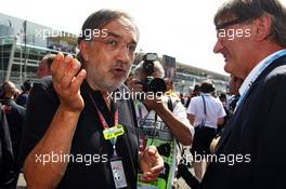 Sergio Marchionne (ITA) CEO FIAT Group (Left) on the grid. 09.09.2012. Formula 1 World Championship, Rd 13, Italian Grand Prix, Monza, Italy, Race Day