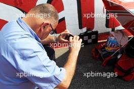Pat Behar (ITA) FIA Photographers Delegate on the grid. 09.09.2012. Formula 1 World Championship, Rd 13, Italian Grand Prix, Monza, Italy, Race Day