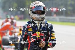 Sebastian Vettel (GER) Red Bull Racing RB8 retired from the race in the closing stages. 09.09.2012. Formula 1 World Championship, Rd 13, Italian Grand Prix, Monza, Italy, Race Day