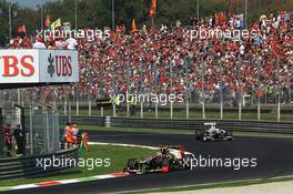 Kimi Raikkonen (FIN) Lotus F1 E20. 09.09.2012. Formula 1 World Championship, Rd 13, Italian Grand Prix, Monza, Italy, Race Day