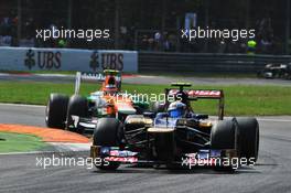 Jean-Eric Vergne (FRA) Scuderia Toro Rosso STR7. 09.09.2012. Formula 1 World Championship, Rd 13, Italian Grand Prix, Monza, Italy, Race Day