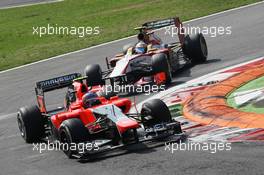 Charles Pic (FRA) Marussia F1 Team MR01. 09.09.2012. Formula 1 World Championship, Rd 13, Italian Grand Prix, Monza, Italy, Race Day