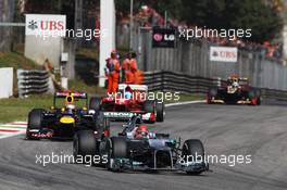Michael Schumacher (GER) Mercedes AMG F1 W03. 09.09.2012. Formula 1 World Championship, Rd 13, Italian Grand Prix, Monza, Italy, Race Day