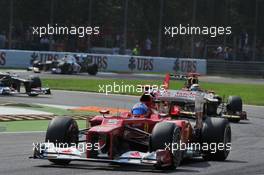 Fernando Alonso (ESP) Ferrari F2012. 09.09.2012. Formula 1 World Championship, Rd 13, Italian Grand Prix, Monza, Italy, Race Day
