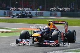 Mark Webber (AUS) Red Bull Racing RB8. 09.09.2012. Formula 1 World Championship, Rd 13, Italian Grand Prix, Monza, Italy, Race Day