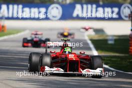 Felipe Massa (BRA) Ferrari F2012. 09.09.2012. Formula 1 World Championship, Rd 13, Italian Grand Prix, Monza, Italy, Race Day