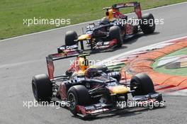 Mark Webber (AUS) Red Bull Racing RB8. 09.09.2012. Formula 1 World Championship, Rd 13, Italian Grand Prix, Monza, Italy, Race Day