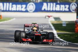 Lewis Hamilton (GBR) McLaren MP4/27. 09.09.2012. Formula 1 World Championship, Rd 13, Italian Grand Prix, Monza, Italy, Race Day