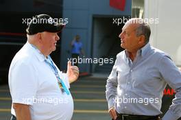 (L to R): Colin Giltrap (NZL) with Ron Dennis (GBR) McLaren Executive Chairman. 08.09.2012. Formula 1 World Championship, Rd 13, Italian Grand Prix, Monza, Italy, Qualifying Day