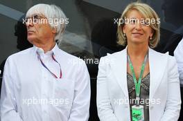 Bernie Ecclestone (GBR) CEO Formula One Group (FOM) (Left). 08.09.2012. Formula 1 World Championship, Rd 13, Italian Grand Prix, Monza, Italy, Qualifying Day