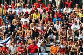 Fans in the granstand. 08.09.2012. Formula 1 World Championship, Rd 13, Italian Grand Prix, Monza, Italy, Qualifying Day