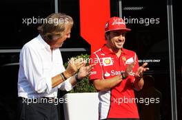 (L to R): Luca di Montezemolo (ITA) Ferrari President with Fernando Alonso (ESP) Ferrari. 08.09.2012. Formula 1 World Championship, Rd 13, Italian Grand Prix, Monza, Italy, Qualifying Day