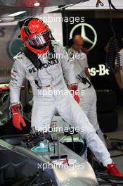 Michael Schumacher (GER) Mercedes AMG F1 W03. 08.09.2012. Formula 1 World Championship, Rd 13, Italian Grand Prix, Monza, Italy, Qualifying Day