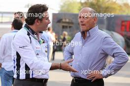 (L to R): Alejandro Agag (ESP) Barwa Addax Team Principal with Ron Dennis (GBR) McLaren Executive Chairman. 08.09.2012. Formula 1 World Championship, Rd 13, Italian Grand Prix, Monza, Italy, Qualifying Day