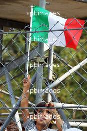 A young Italian fan with flag. 08.09.2012. Formula 1 World Championship, Rd 13, Italian Grand Prix, Monza, Italy, Qualifying Day