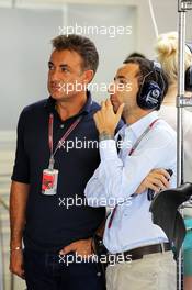 (L to R): Jean Alesi (FRA) with Nicolas Todt (FRA) Driver Manager. 08.09.2012. Formula 1 World Championship, Rd 13, Italian Grand Prix, Monza, Italy, Qualifying Day