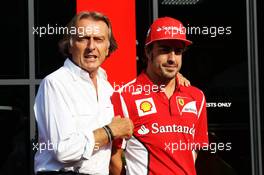 (L to R): Luca di Montezemolo (ITA) Ferrari President with Fernando Alonso (ESP) Ferrari. 08.09.2012. Formula 1 World Championship, Rd 13, Italian Grand Prix, Monza, Italy, Qualifying Day