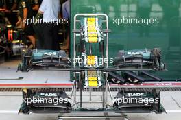 Caterham CT01 front wings. 08.09.2012. Formula 1 World Championship, Rd 13, Italian Grand Prix, Monza, Italy, Qualifying Day