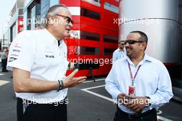 Mansour Ojjeh, McLaren shareholder (Left). 09.09.2012. Formula 1 World Championship, Rd 13, Italian Grand Prix, Monza, Italy, Race Day
